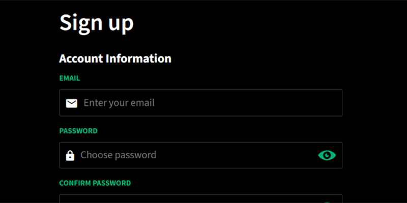 Placeholder for Smarkets signup screenshot